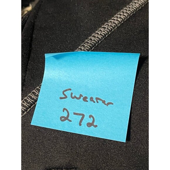 Free World bonded fleece full zip sweater jacket mens large black - Picture 11 of 11